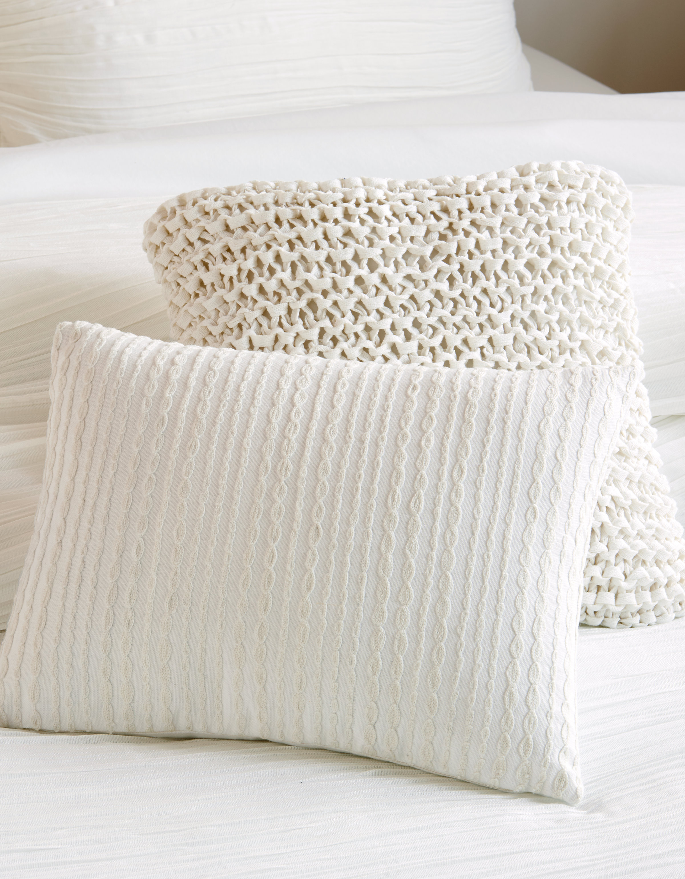 DKNY City Pleat Embroidered Cotton Throw Pillow & Reviews Wayfair