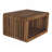Soba Wall-Mounted Bedside, Open Storage, Brown