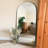 Oversized Wood Arched Full Length Mirror, Standing or Leaning Full Body Mirror-2011043010-2011043011