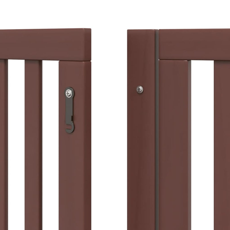 Pottersville Solid Wood Dog House Door, 60cm H x 640cm W x 2cm D, Brown