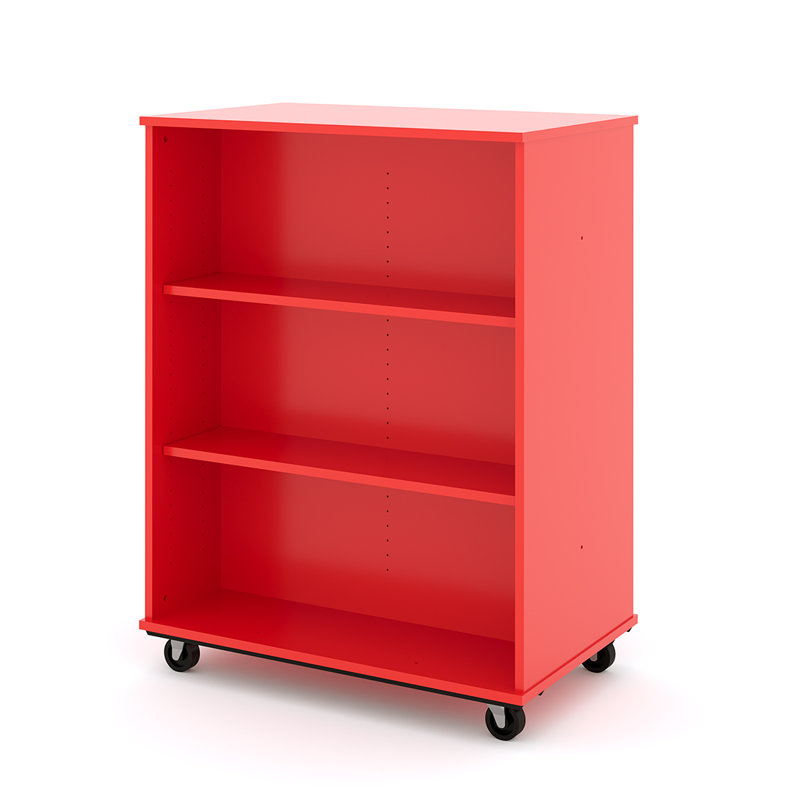 Chariot d'apprentissage avec roues, Rouge, H 48 po x l 36 po x P 23 po