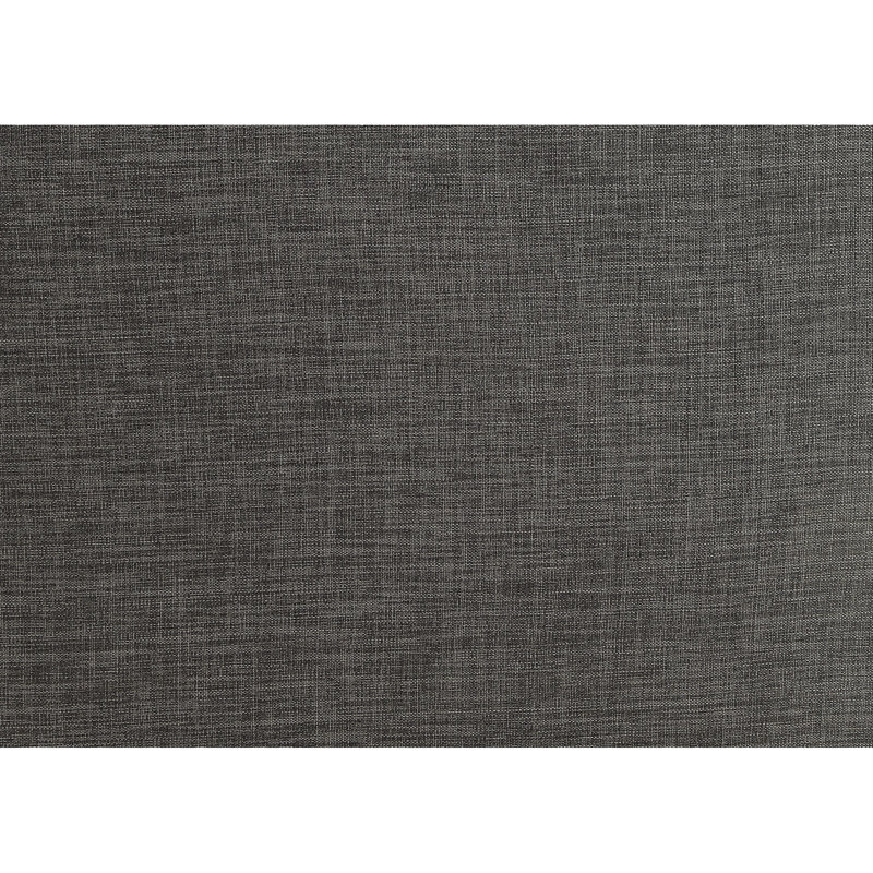 Chaise en lin gris anthracite avec 3 coussins, siège à ressorts ensachés, pieds en bois, garniture cloutée, siège sans bouton, structure en eucalyptus, accents
