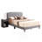 Charming Full Bed In Soft Hues