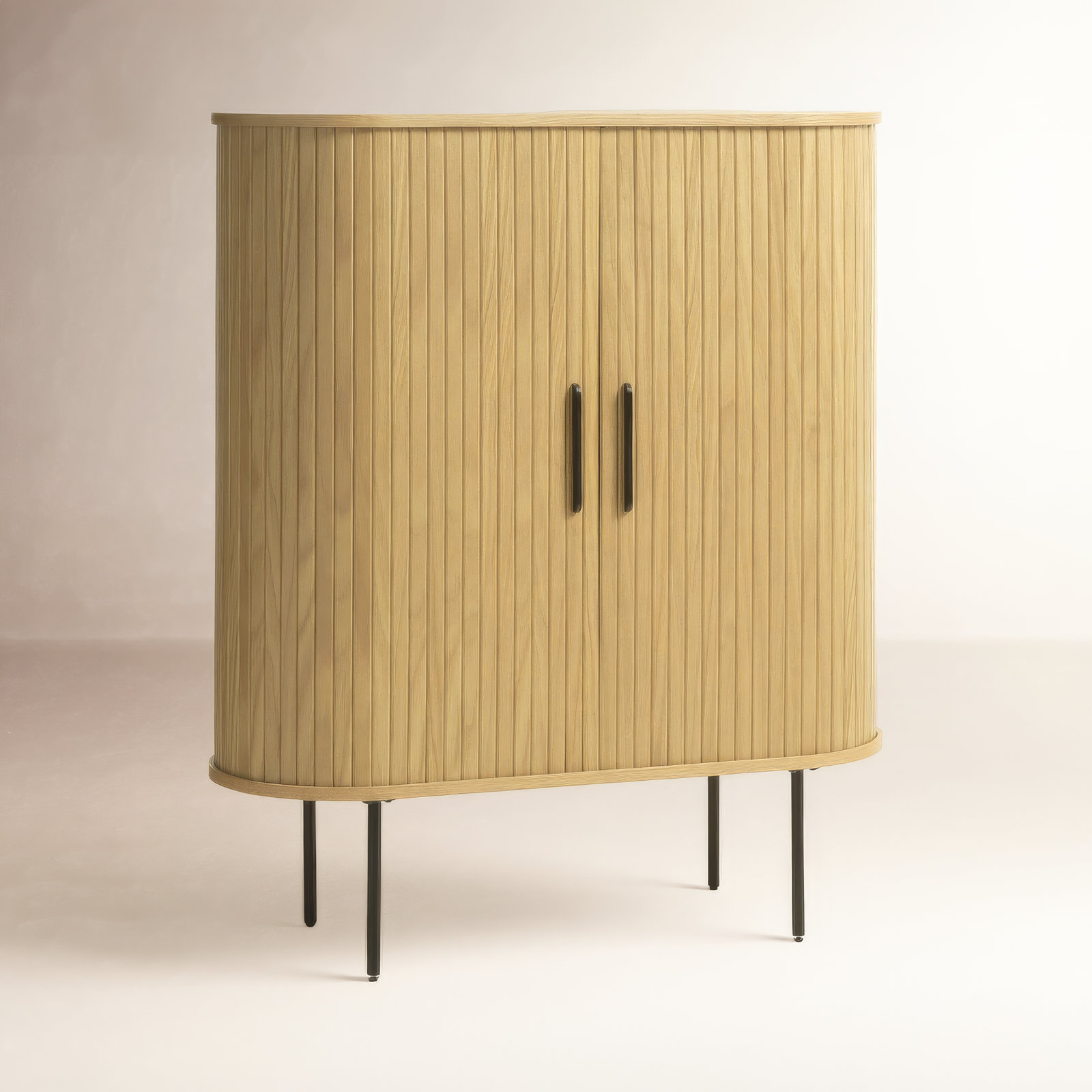Iris 2-Door Accent Cabinet, Natural Oak