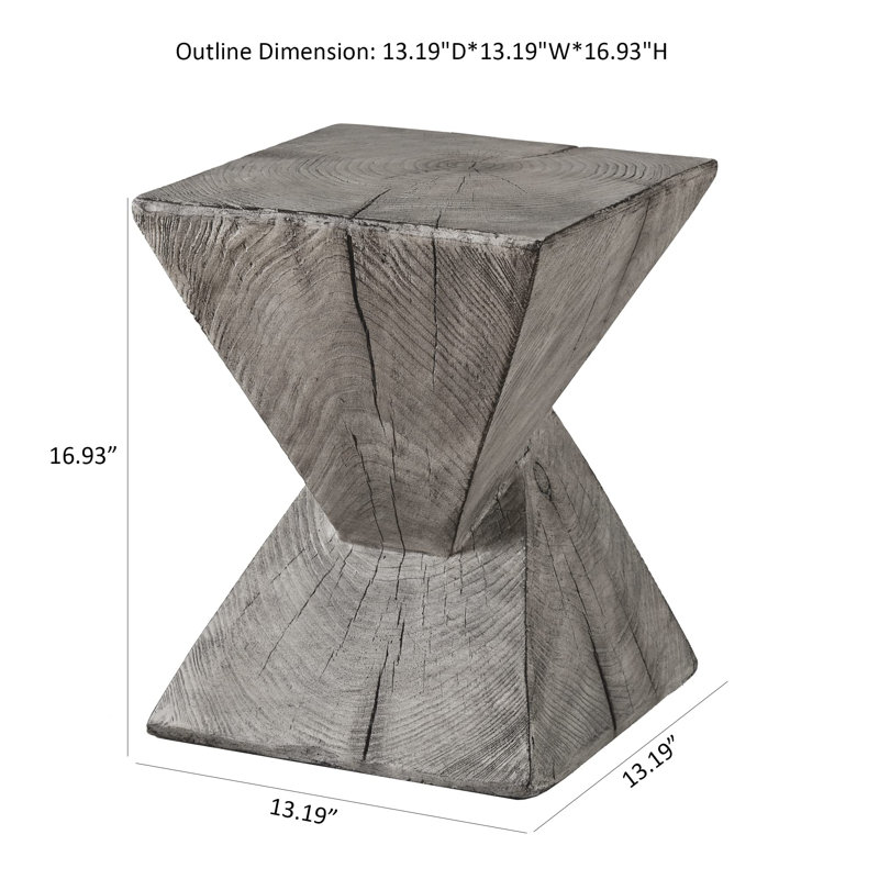 Table de bout abstraite Aiyahna de 17 po de hauteur