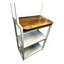 23.62" White And Rustic Brown Colour 5-Tier Bakers Rack For Kitchen With Storage, Coffee Bar, Kitchen Shelves,  Microwave Stand