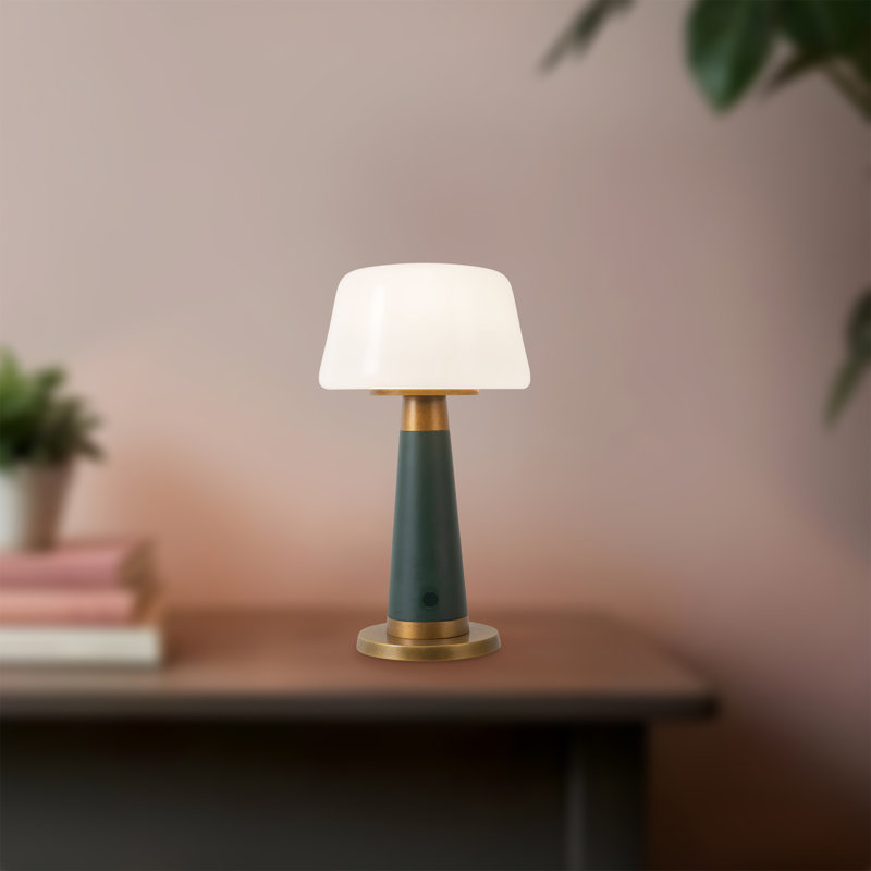 Lampe de table à DEL à intensité variable 11 po Clemence, Vert