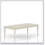 Table de salle à manger extensible avec rallonge amovible et finition blanchie résistante pour une configuration de sièges flexible