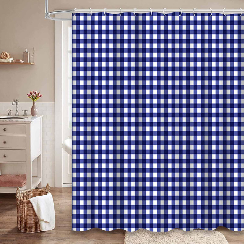 Rideau de douche Smooth Gingham, L 72 po x l 72 po