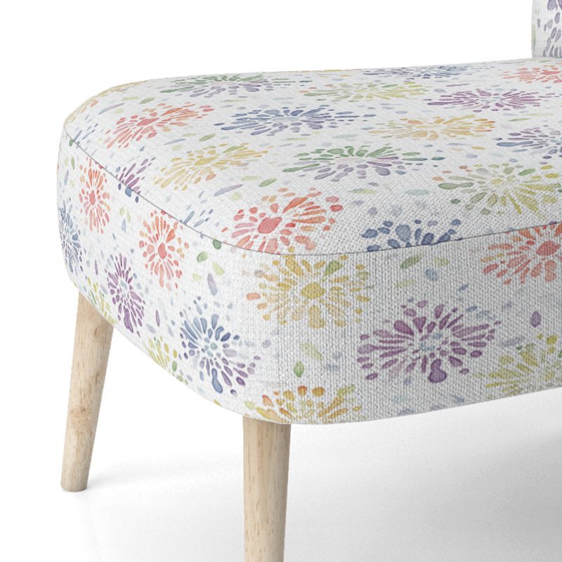 Chaise d'appoint moderne - chaise d'appoint jaune boho mandala, Chaise d'appoint sans accoudoirs