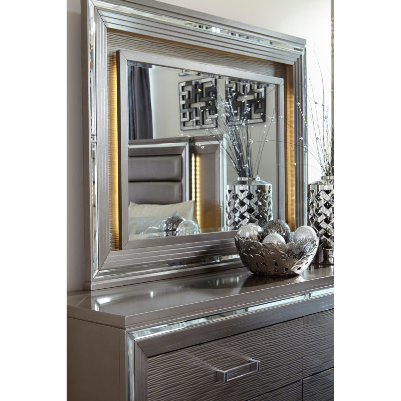 Miroir Magnotti, Gris argenté métallique