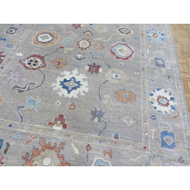 Tapis beige unique de 9 pi x 11 pi 9 po