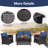 8 - Person Patio Conversation Set with Cushions-531623654