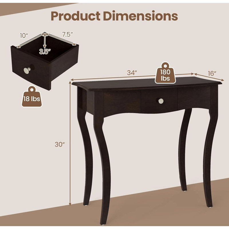Farmhouse Style Entryway Console Table