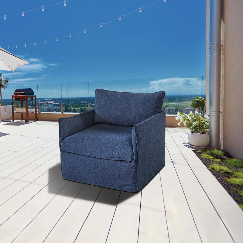  Fauteuil club Flexiform, Tissu bleu