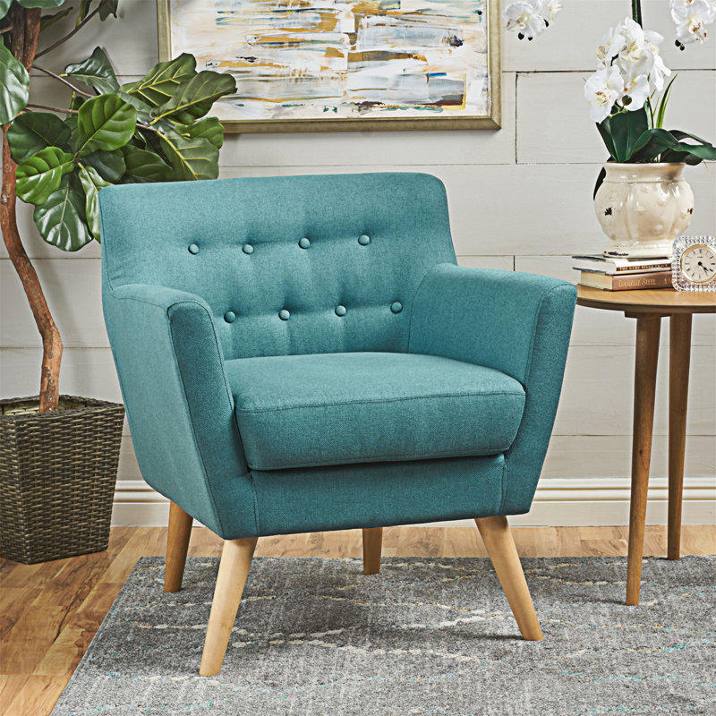 CLUB CHAIR, fauteuil club Mid-Century moderne en tissu