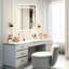 32,25 po Miroir de salle de bain à DEL X 39,91, 5 minutes, 3 couleurs à intensité variable en continu, Cri90 +, fonction mémoire, meuble-lavabo mural Hd-805456800