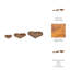 Plateau de repose-pieds en forme de cœur fabriqué à la main avec grain de bois riche - plateau décoratif pour centres de table et plateau de table basse pour la décoration intérieure - plateau décoratif idéal pour ranger les essentiels - ensemble de 3, 14 po-23201100