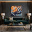 Oiseaux, art mural sur toile mauve caspienne-1514634132