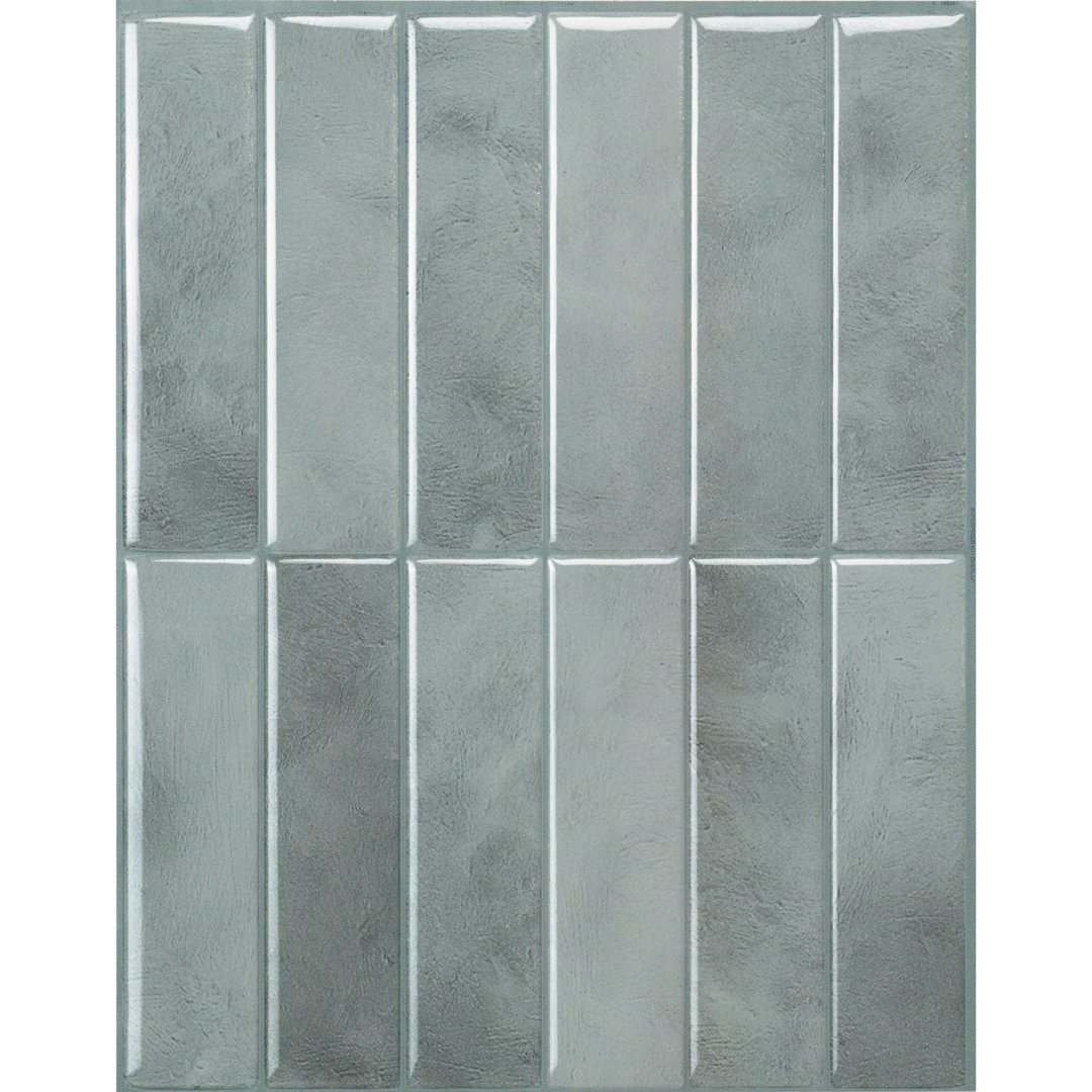 Peel and Stick Gel Backsplash Tile Morocco 11.5'' x 9'' (Set of 4) Smart Tiles 