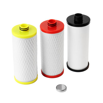 Paquet de 3 cartouches de filtre à eau de rechange AQ-5300R pour système de filtration sous évier à 3 étapes, réduction de chlore de 99%, compatible avec les systèmes AQ-5300