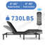 Lit réglable avec matelas en mousse viscoélastique Alwyn Home Sale - télécommande sans fil et fonction de massage-745247331