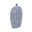 Vase décoratif bleu et blanc 9 x 3,5 x 16 po-466581621