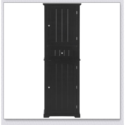 Tall Bathroom Storage Cabinet, Freestanding Storage Cabinet With Drawer And Adjustable Shelf