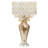 Wedgeworth 25"H Jeweled Metal and Mosaic Base Table Lamp with Cascading Crystals