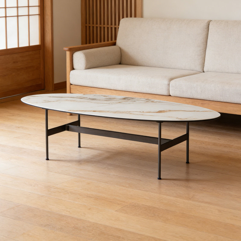 Table basse Modern Modern, Brun / Blanc