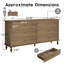 Commode double 6 tiroirs en bois-1896458873