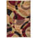 Mehul Geometric Multi Coloured Area Rug in Red/Brown/Black
