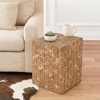 Table d'appoint carrée Natural Weave
