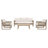 Outdoor 4-piece Conversation Set With Cushions