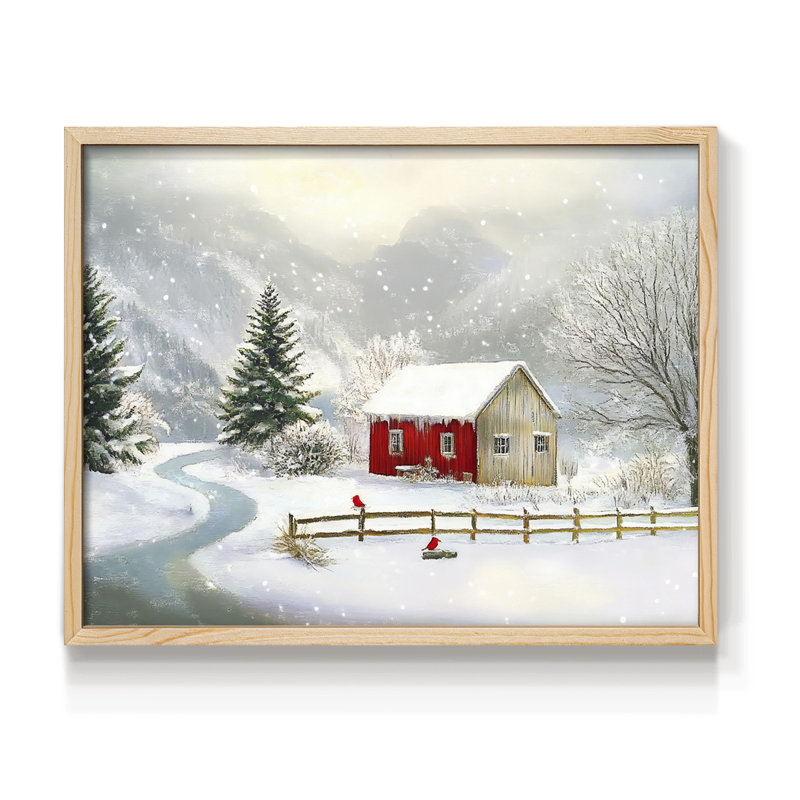 Art de Noël - DCCLV III - Reproduction encadrée - Restickable, 8" H x 10" W, Naturel
