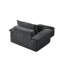Fauteuil d'appoint surdimensionné 47 po avec repose-pieds en velours côtelé pour salon-129846061
