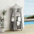 Crosley 26.25'' W 35 Gallons Water Resistant Metal Towel Valet with Wheels in Gray/Black