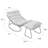 Nola Patio Outdoor Lounge Chair Rocking Chair With Ottoman (Set of 2)-1067318695-1073569287