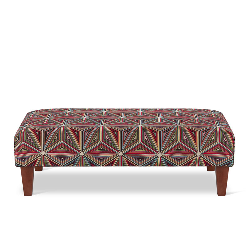 Largo 80cm Wide Rectangle Geometric Cocktail Ottoman