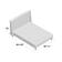 Dionis Upholstered Wingback Bed