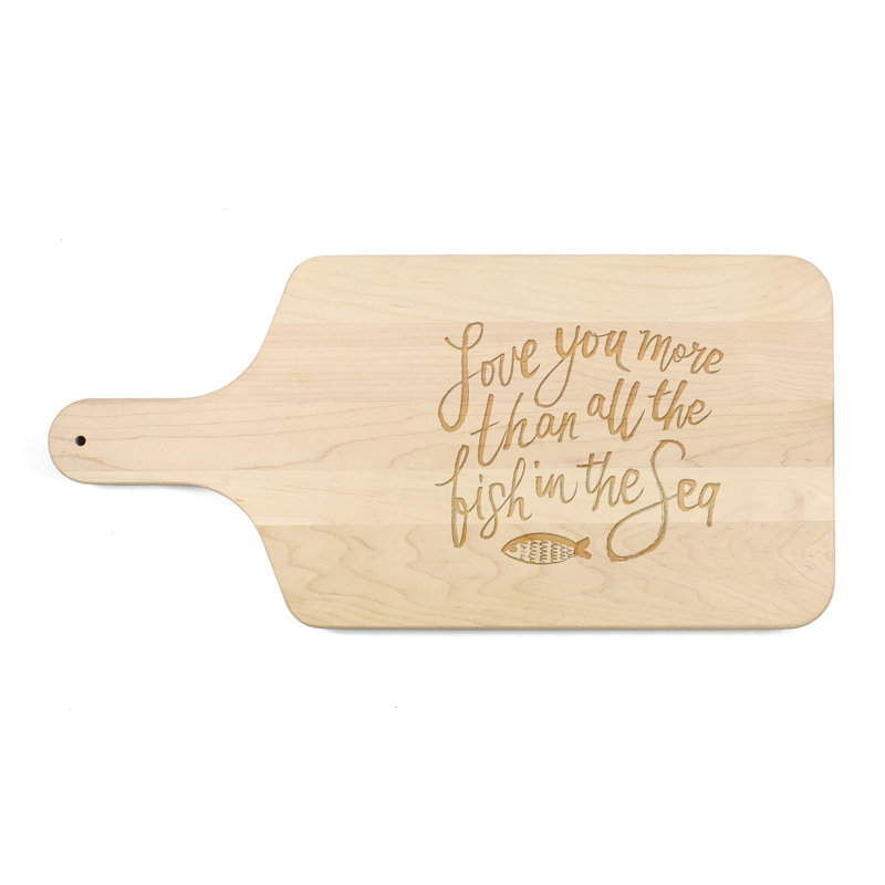Love You More Than All The Fish Cutting Board