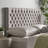 Grey Fabric Headboard For Queen Bed, Contemporary Bedroom Decor, Upholstered, Assembly Necessary Elegant Bedroom, Size, Included-1444002115
