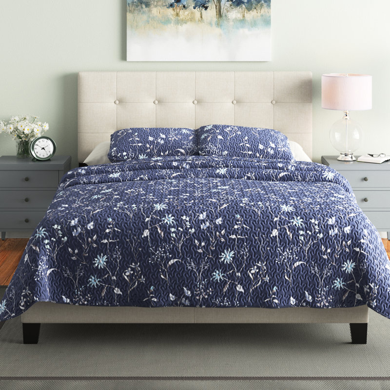 Lit en velours Amira Performance, Mélange de polyester beige, Grand