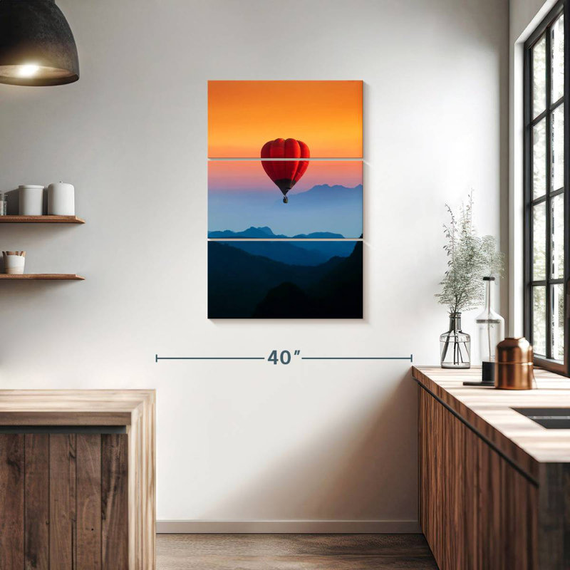 Mehar Hot Air Balloon Sunset Flight, 38" H x 24" W