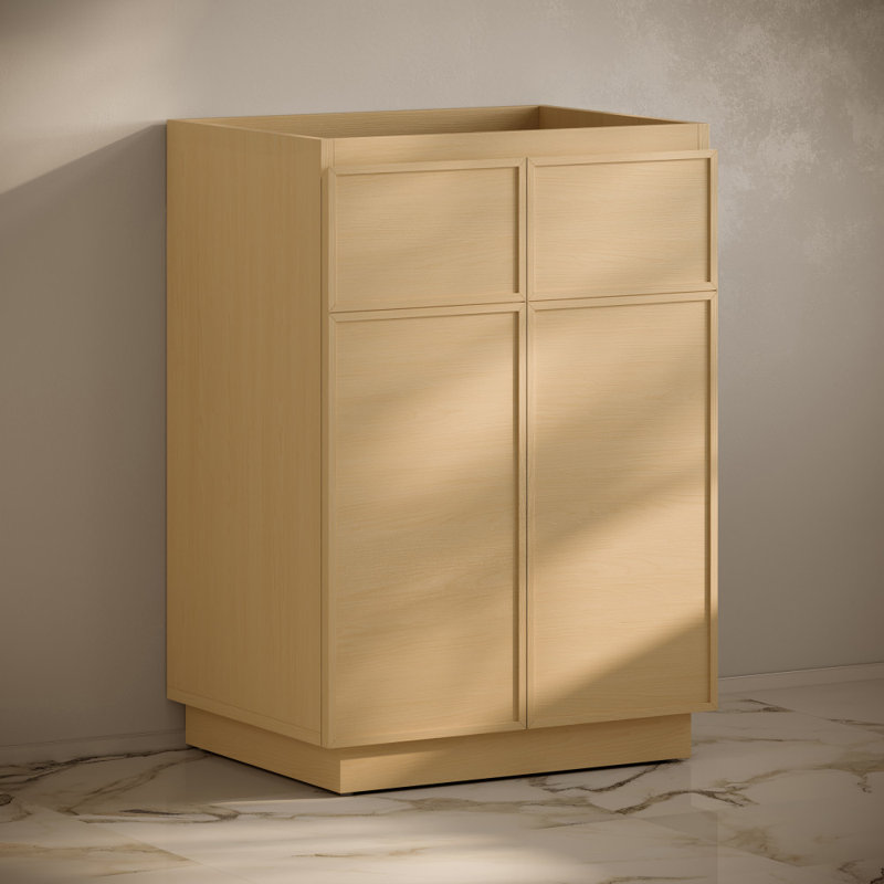 Natural Oak 24" Freestanding Bathroom Vanity Cabinet