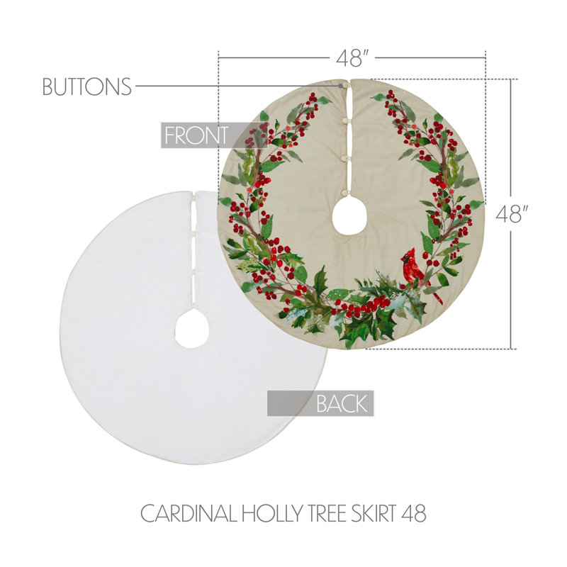 Jupe d'arbre cardinal Holly 48