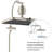 13'' High Pressure 5-Spray Rainfall Shower Head,With 10-Mode Handheld Spray, 20 Stage Shower Filter, 12'' Adjustable Extension Arm, 71'' Hose-120201370