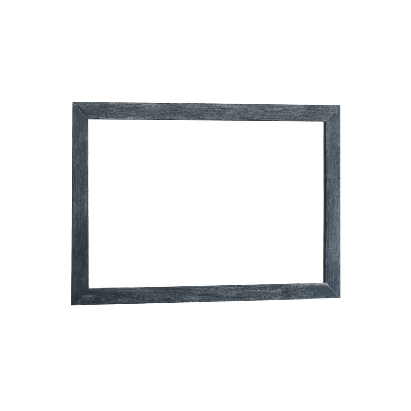 Cid Coy Mirror, 47 Inch Gray Ash Veneer Frame, Crown Cut Pattern