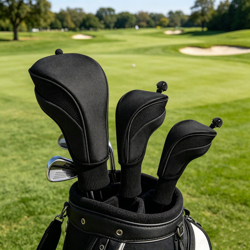 Ensemble de housses pour club de golf en filet, housses de protection pour le sport , Bleu