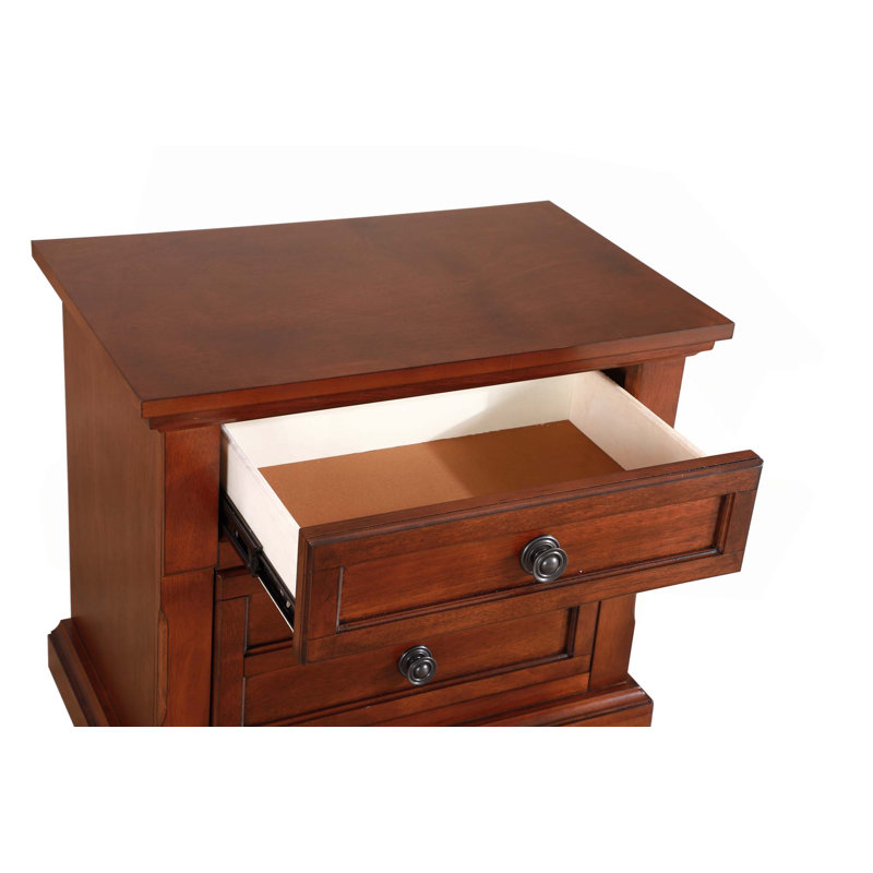 Table de chevet en cerisier pour espaces modernes